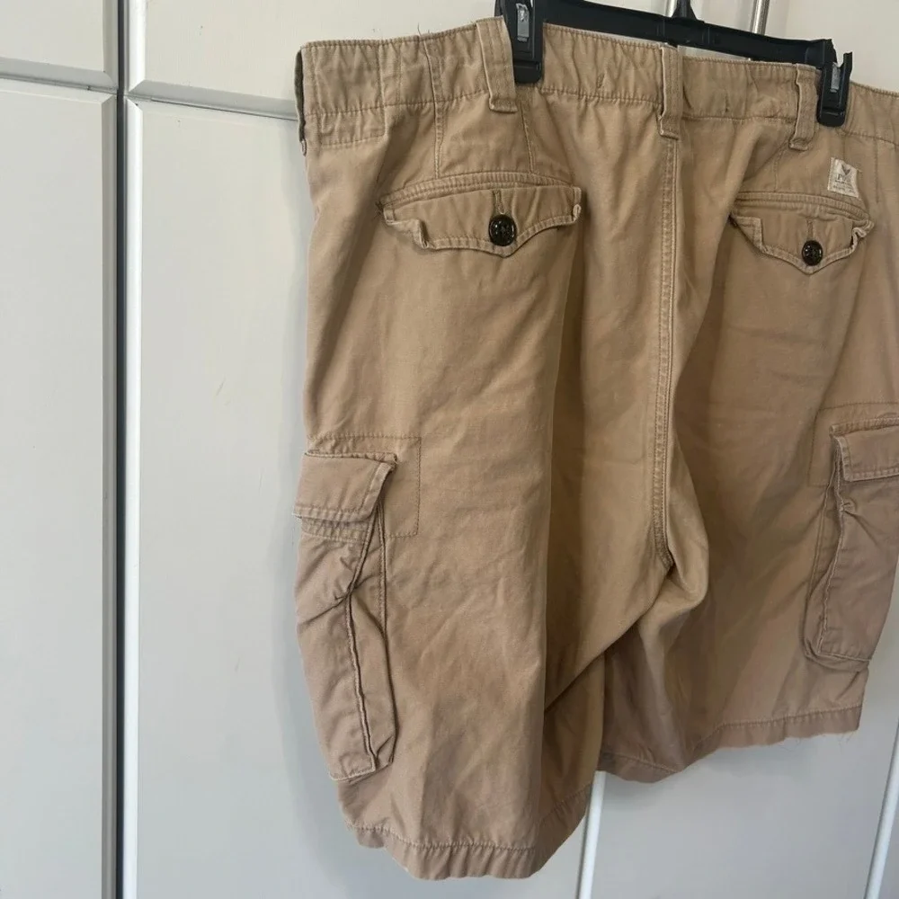 Polo Ralph Lauren Mens 42 Cargo Shorts Classic Fit Drill Khaki Tan Utility